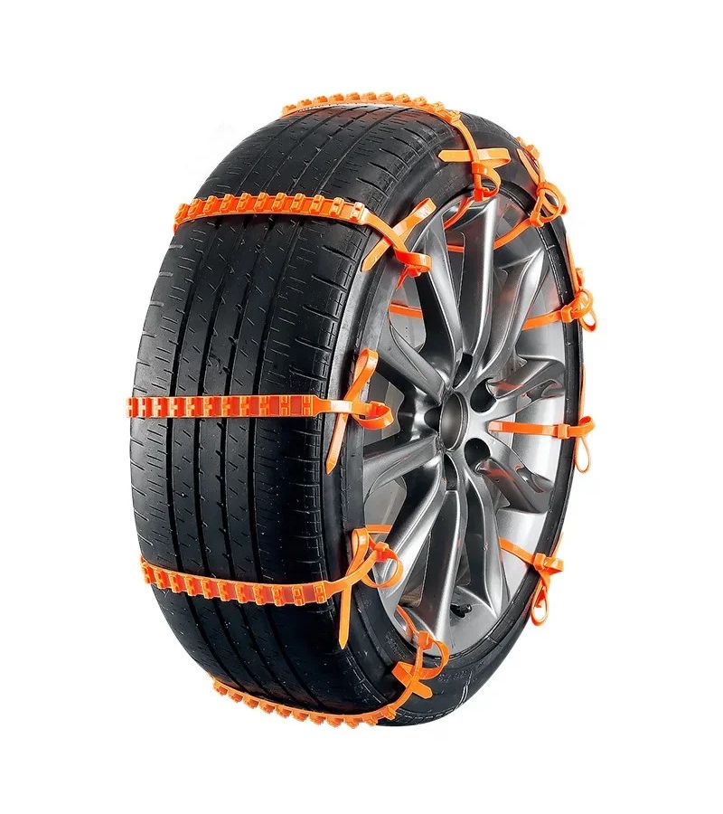 50 Red Heavy Duty Anti Slip Snow Chains for Motorcycle ATV Off Road Vehicles Winter Mud Traction Easy Install Secure Fit - Image 5