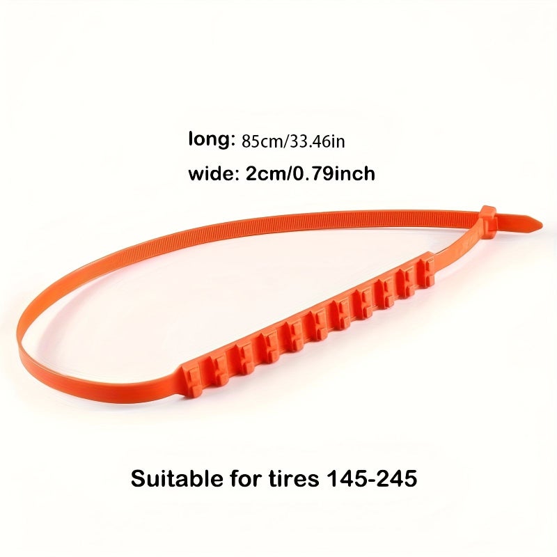 50 Red Heavy Duty Anti Slip Snow Chains for Motorcycle ATV Off Road Vehicles Winter Mud Traction Easy Install Secure Fit - Image 2