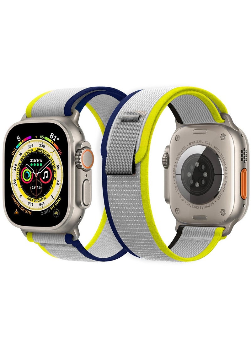 Generic Apple Watch Strap 49 mm 45 mm 44 mm 42 mm Band Trail Loop Stretchy Soft Nylon Band Adjustable Sports Strap for Apple Watch Ultra 2 Series 9/8/7/SE/6/5/4/3/2/1  - Image 1