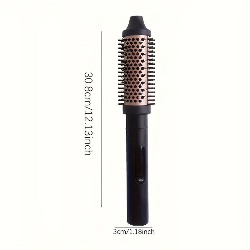 5 In 1 Ceramic Curling Comb Light Gold Prevents Tangles Styling Tool Holiday Gift - Image 2