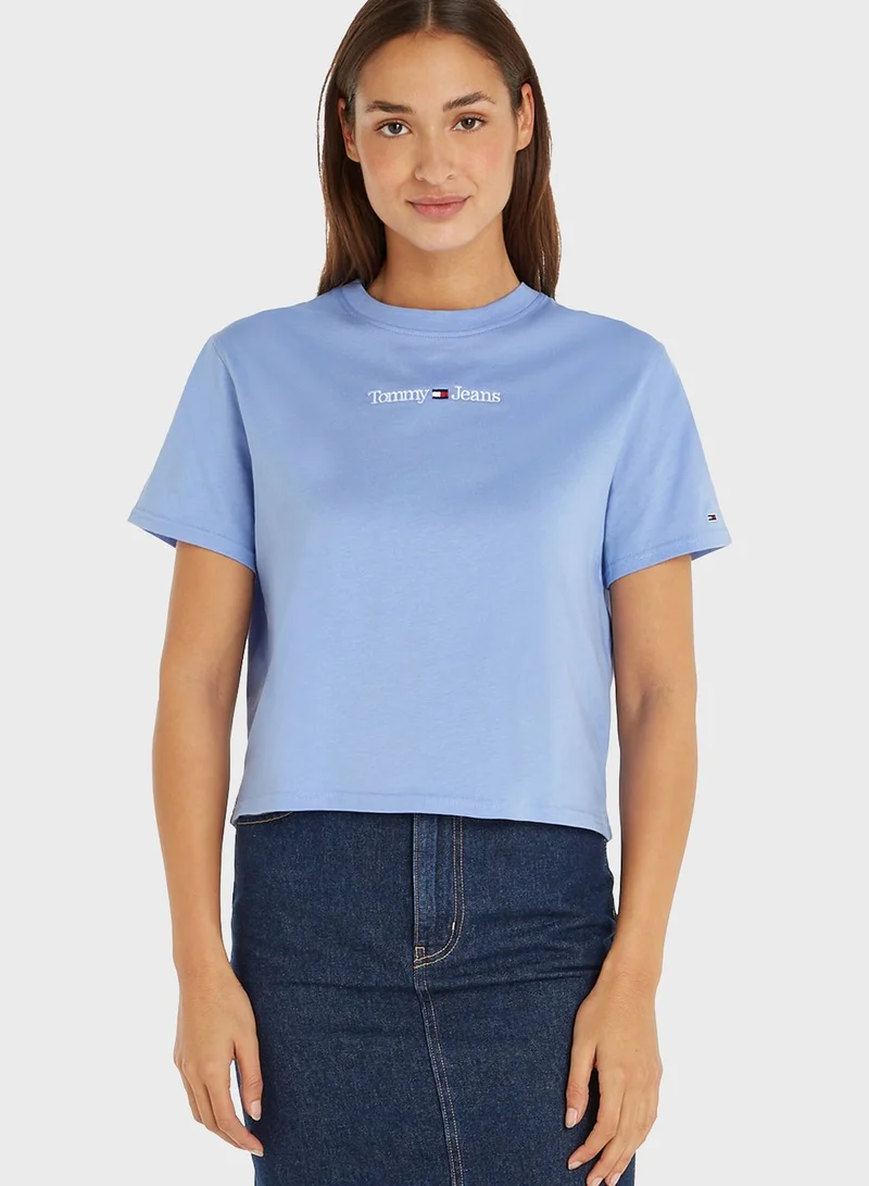 TOMMY JEANS Crew Neck Logo T-Shirt