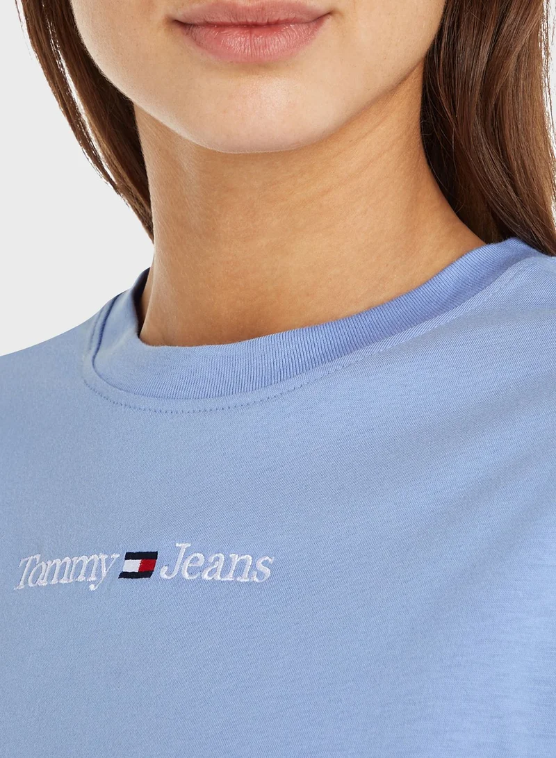 TOMMY JEANS Crew Neck Logo T-Shirt