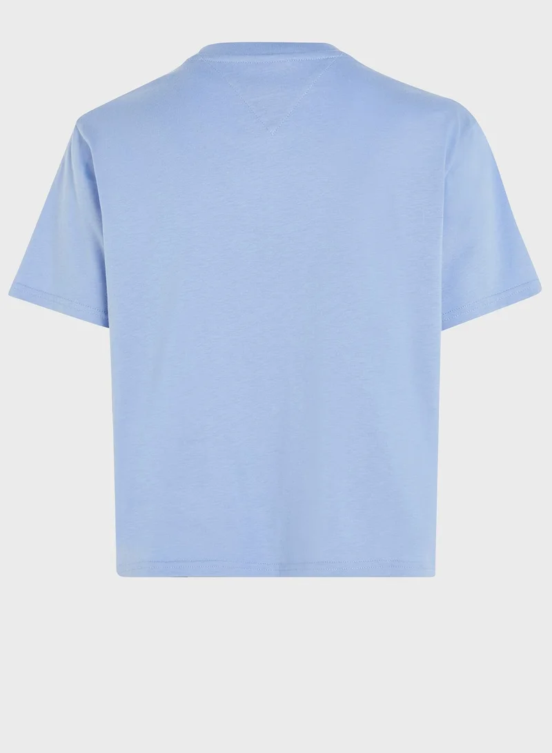 TOMMY JEANS Crew Neck Logo T-Shirt