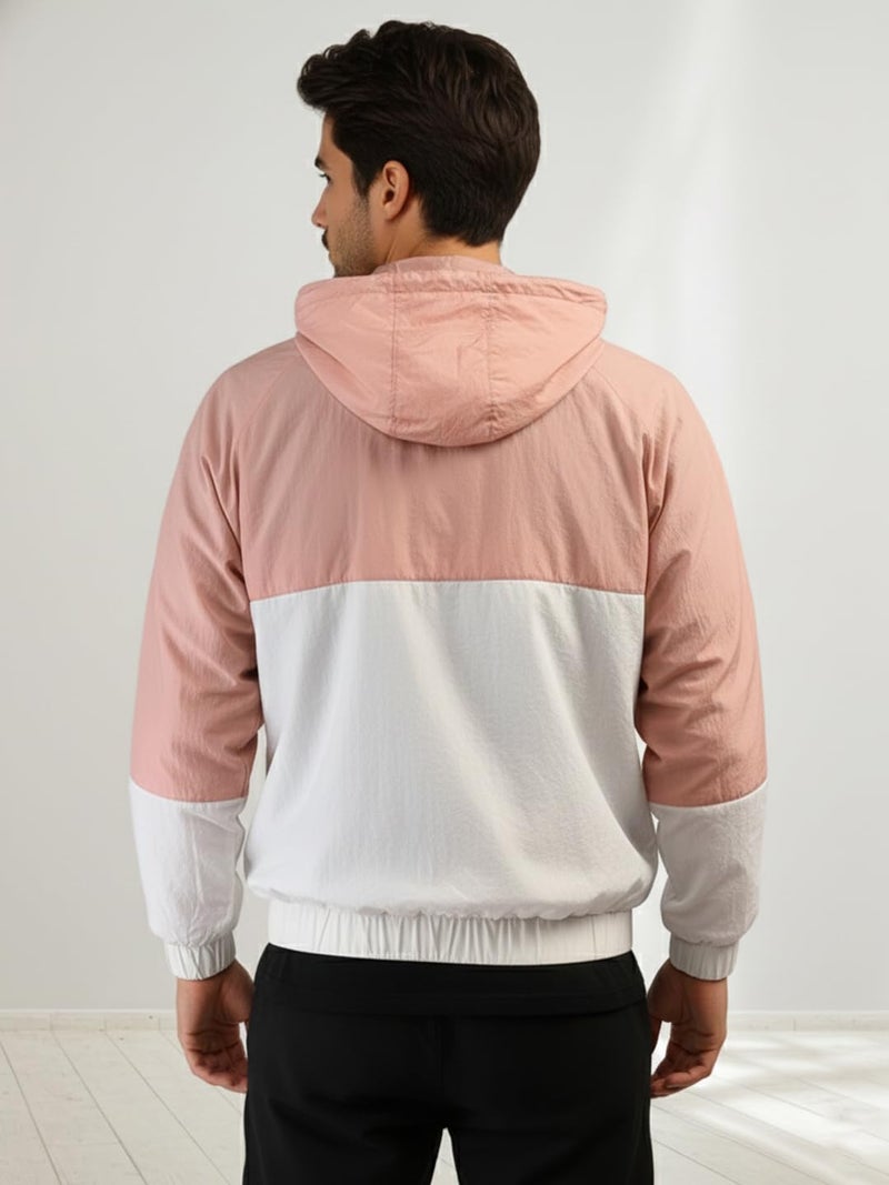 CHKOKKO Sunscreen Jacket for Men Windcheater Hooded Zipper Sports Jacket | UV Protection | Sun Protective | Lightweight Water Resistant | Riding Biker | Outdoor Travel Gym Running - Image 3