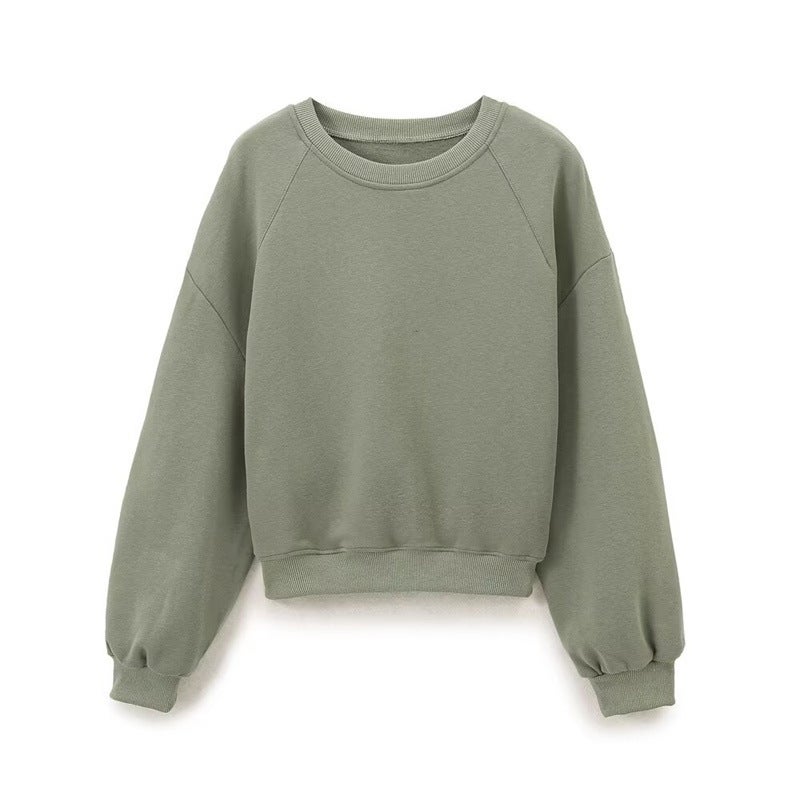 Foreign trade 2024 winter new European and American style womens fashion casual long sleeve flannel sweater straight pants 8417800 Pink top - Image 5