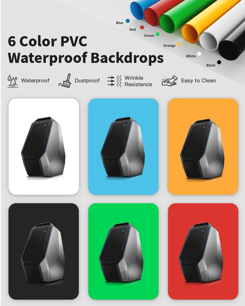 Glendan 24"x24" Light Box Photography, Large Photo Light Box with 288 LED Beads, CRI >95, Professional Portable Photo Booth Shooting Tent Kit with 6 Color Backdrops for Product Photography - Image 4
