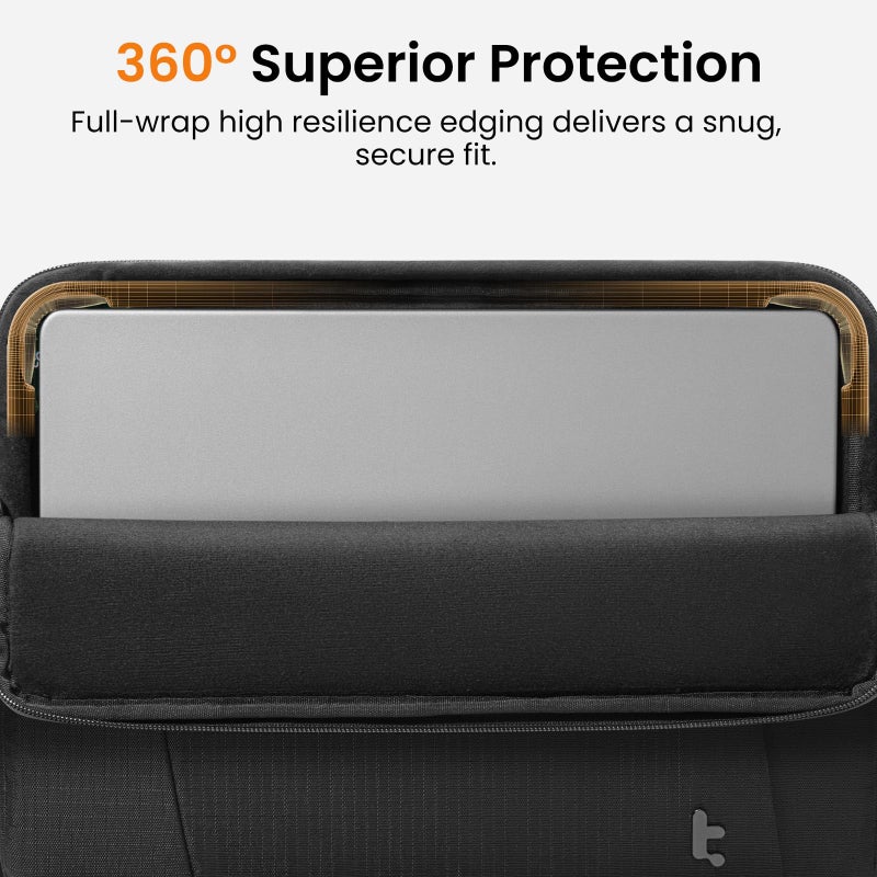 Tomtoc حافظة لابتوب رفيعة و360° واقية من tomtoc لجهاز MacBook Air مقاس 13 بوصة M5/A3449 (2026)، M4/A3240، M3/A3113، M2/A2681 M1/A2337، حقيبة مقاومة للماء مع حماية الزوايا، تناسب MacBook Neo وMacBook Pro مقاس 13" - Image 4