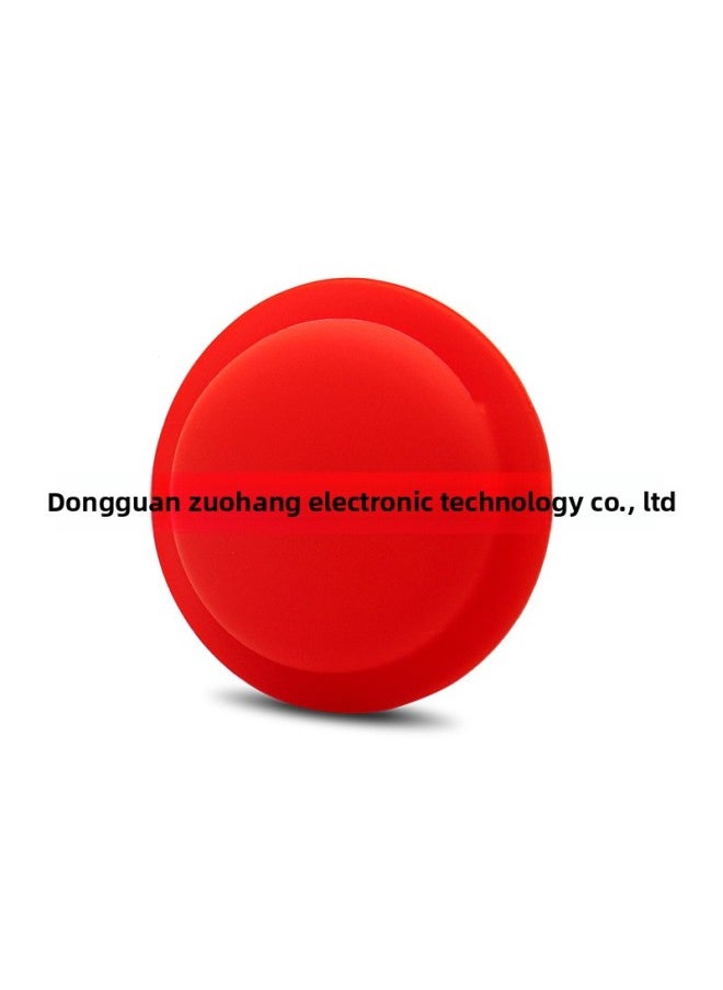 Generic - Applicable To For Apple Airtag Silicone Protective Case For Apple Locator Tracker Portable Anti-lost Protective Case-Color:Red - Image 1