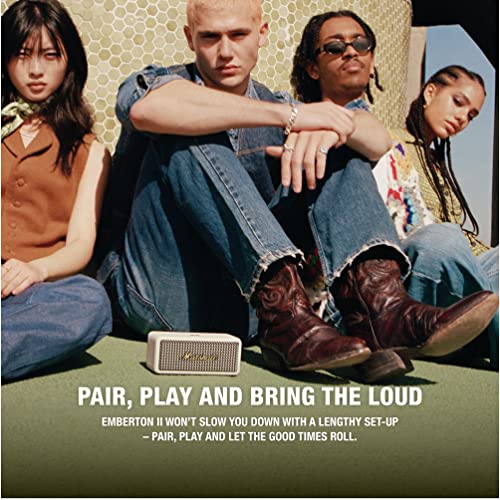 Marshall Emberton II Portable Bluetooth Speaker, Cream - Image 2