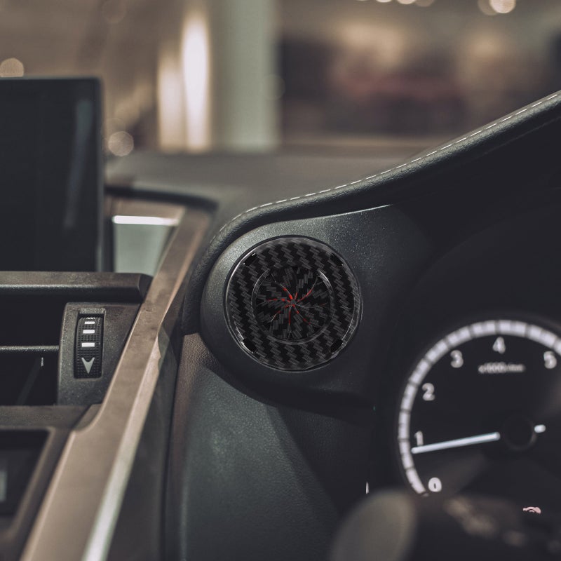 🚗 غطاء زر تشغيل وإيقاف المحرك من ألياف الكربون بتركيب سهل للسيارة عدد 2 - Image 3