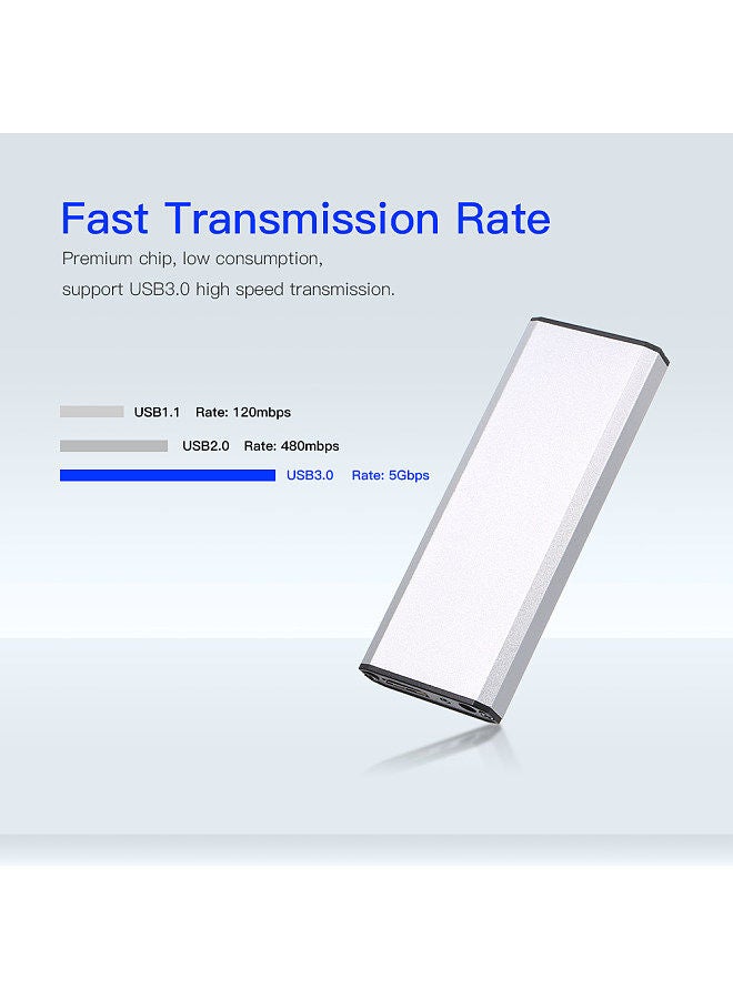 SSD Enclosure for 2012 APPLE PRO RETINA A1425 A1398 MC975 MC976 USB3.0 Hard Drive Disk Silver