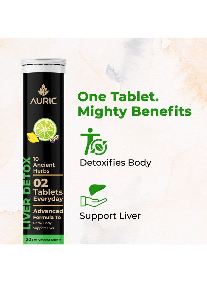 Auric Herbal Liver Support Supplement | Milk Thistle (Silymarin), Turmeric, Garlic, Ginger for Liver Health | Advanced Detox & Cleansing Formula for active Liver | 40 Tablets | Plant Based Gluten-Free - Image 4