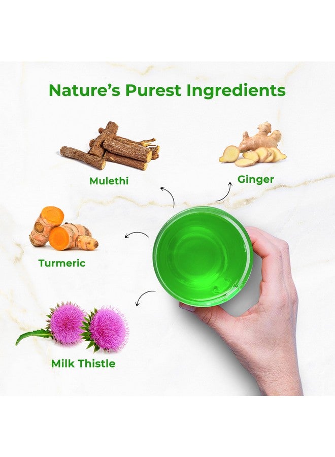 Auric Herbal Liver Support Supplement | Milk Thistle (Silymarin), Turmeric, Garlic, Ginger for Liver Health | Advanced Detox & Cleansing Formula for active Liver | 40 Tablets | Plant Based Gluten-Free - Image 5