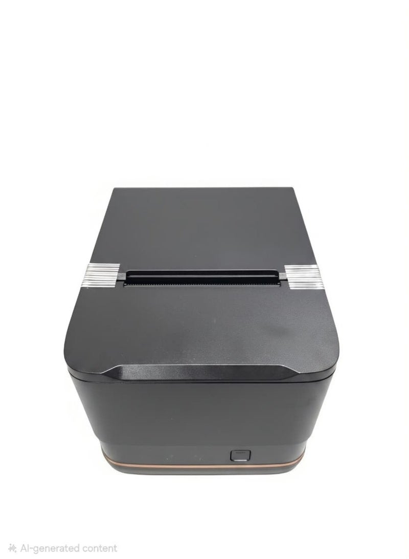 طابعة فواتير حرارية لنقاط البيع (POS) مقاس 80 مم، تدعم الاتصال عبر USB وLAN، مزودة بقاطع آلي وتدعم بروتوكول ESC-POS (اللون: أسود) - Image 3