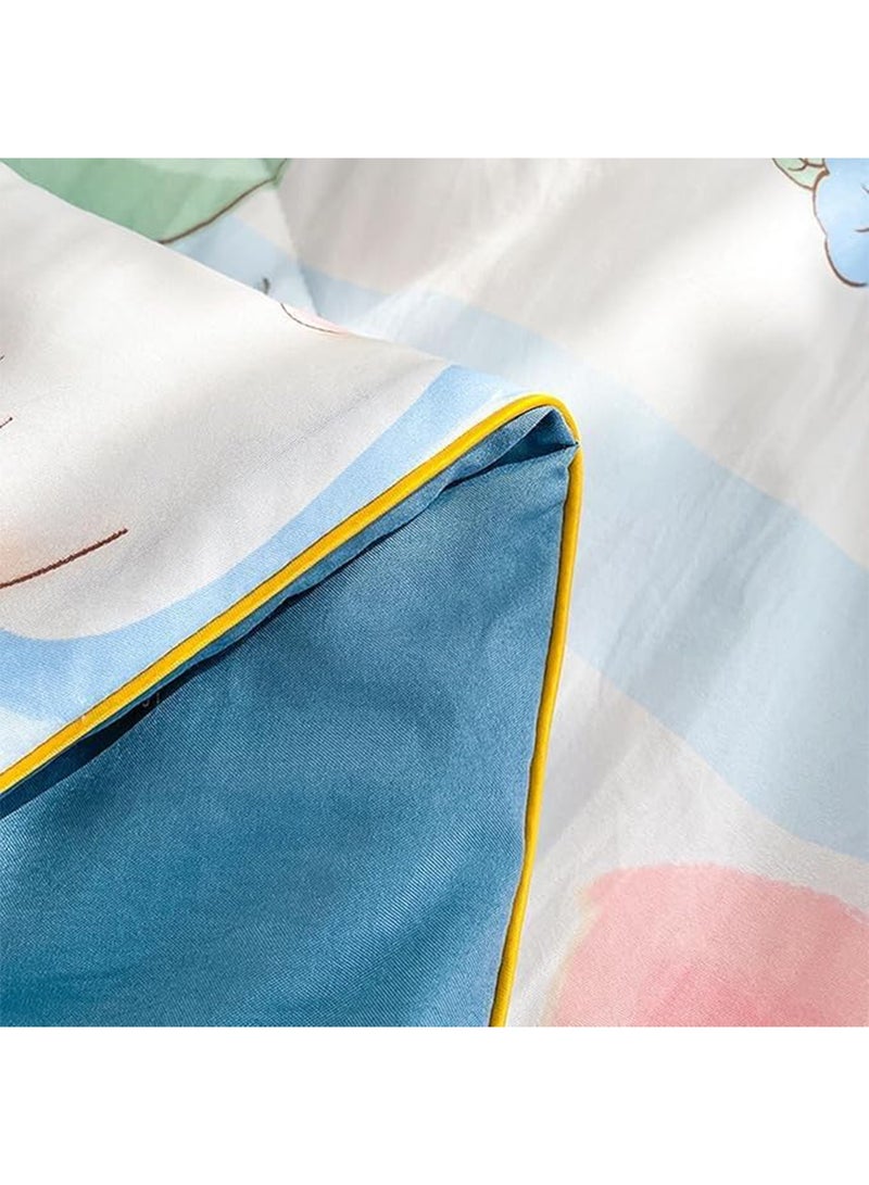 Jersey Cotton Quilted Toddler Blanket Soft Lightweight Baby Quilt for Boys & Girls Breathable Machine Washable Cozy Crib Blanket