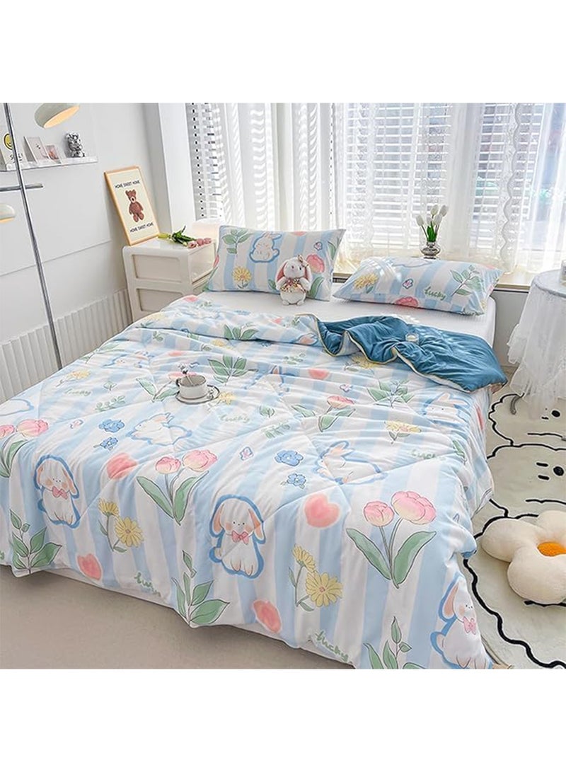 LIMOS Jersey Cotton Quilted Toddler Blanket Soft Lightweight Baby Quilt for Boys & Girls Breathable Machine Washable Cozy Crib Blanket - Image 5