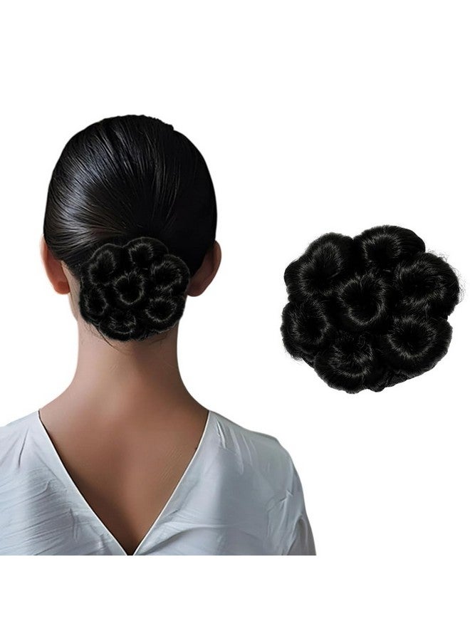 BLUSHIA Black Dory Panja | Hair Bun | [Pack of 1] Messy Bun Hair Extension for Women & Girls - Image 1