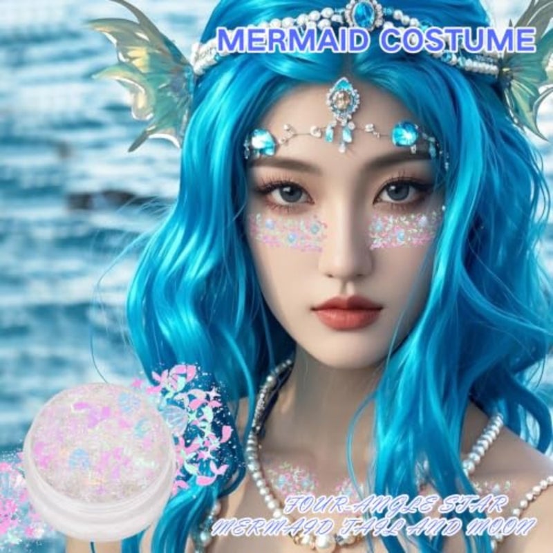 2 PCS Face Glitter Gel Multicolor Body Sparkle Cream for and Adults Shimmer Hair Paste Cosmetic Sequins for Rave Festival Outfits and Cosplay Makeup Accessories 40g - Image 2