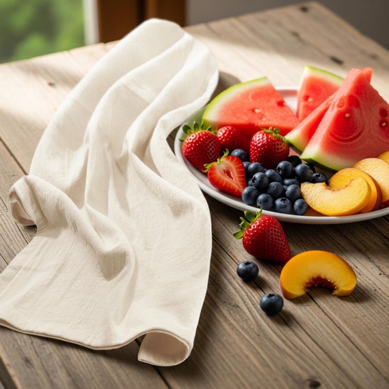Utopia Kitchen Natural Flour Sack Towels [6 Pack - 28 x 28 Inch] 100% Cotton Tea Towels for Cleaning & Drying - Highly Absorbent Kitchen Dish Cloth - Image 5