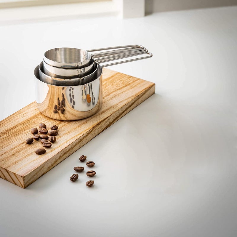 Shruthi Stainless Steel Measuring Cup Set of 4 Measuring Cup Size 60 ml 80 ml 125 ml 250 ml - Image 5