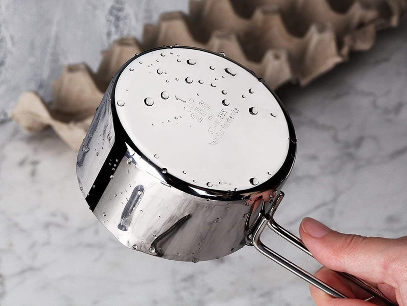 Shruthi Stainless Steel Measuring Cup Set of 4 Measuring Cup Size 60 ml 80 ml 125 ml 250 ml - Image 4