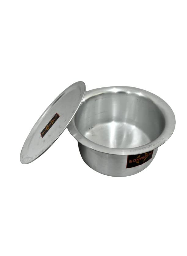 Sonanshi Sonanshi Aluminium Bhagona/Patila/Tapeli with LID (2.5 Litre)  - Image 3