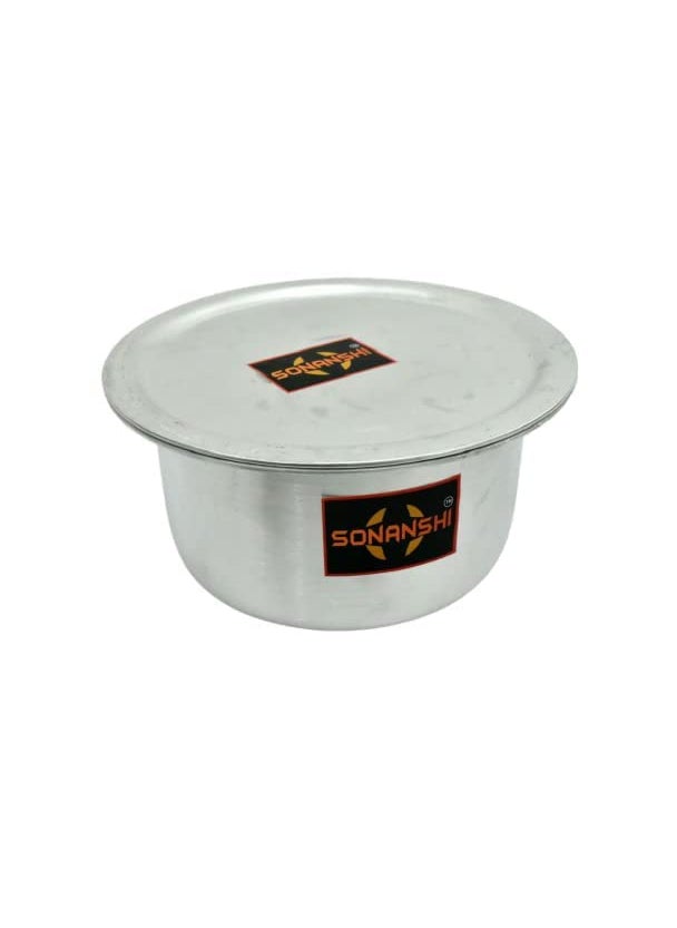Sonanshi Sonanshi Aluminium Bhagona/Patila/Tapeli with LID (2.5 Litre)  - Image 1