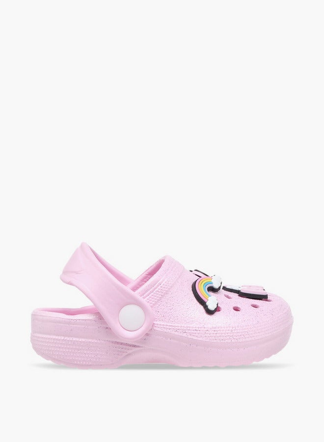 Hello Kitty أحذية جيبيتيز بتفاصيل مع حزام خلفي - Image 3