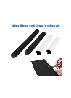 JOTO Pack] JOTO 10.83ft Cable Management Sleeve, Cuttable Neoprene Cord Organizer System, Flexible Cable Wrap Cover Wire Hider for Desk TV Computer Office Home Theater -Black, Large  - Image 2