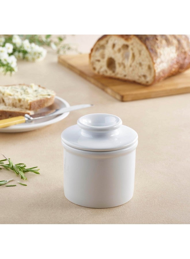 Butter Bell - The Original Butter Bell Crock by L. Tremain, French Ceramic Butter Dish Keeper, Specialty (Glossy White) - Image 2