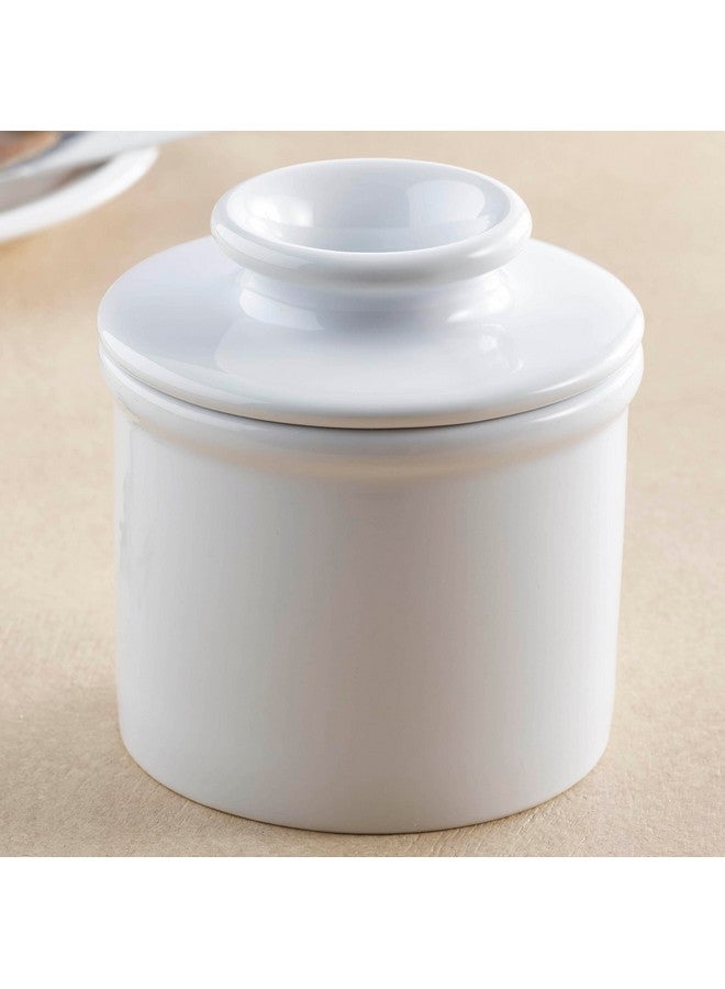 Butter Bell - The Original Butter Bell Crock by L. Tremain, French Ceramic Butter Dish Keeper, Specialty (Glossy White) - Image 3