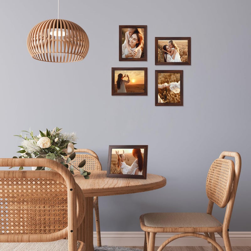 جيفت جاردن GiftGarden 6x8 إطار الصورة البني 6 × 8 إطارات الصور بالجدار أو عرض الطاولة 12 حزمة - Image 5