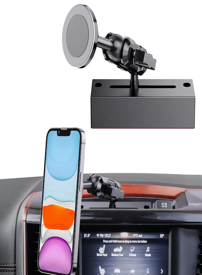 SwiftGaze Metal Magnetic Phone Mount for 2019+ RAM 1500/2500/3500 & 2019+ RAM TXR, OEM Holes Screws Install Super Stable for Off Road Bumpy Road Dodge 1500 Phone Holder Cool Ram Accessory - Image 1