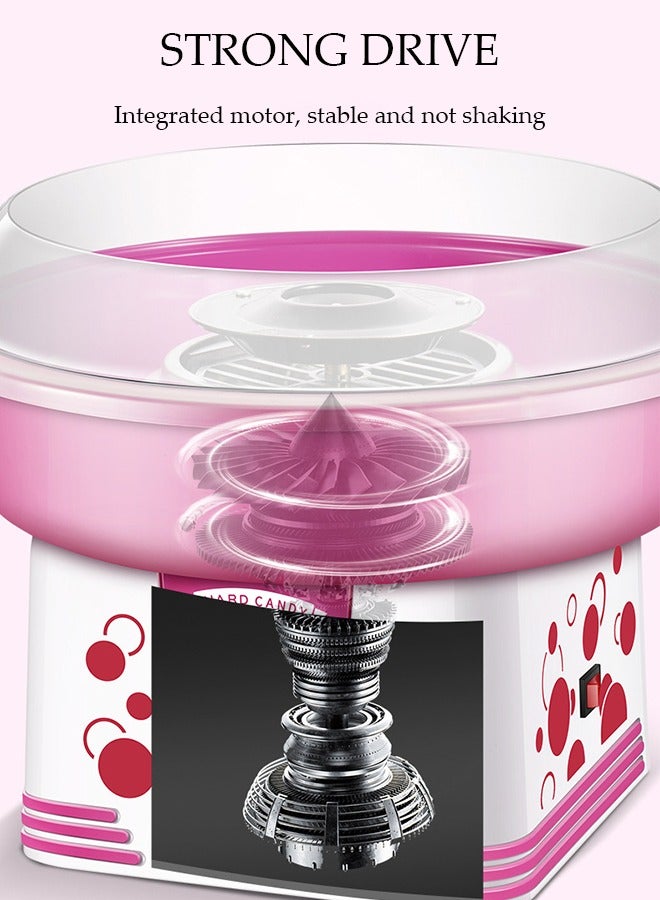 DUNISO Mini electric cotton candy machine, portable cotton candy DIY machine, household non stick children's cotton candy machine, high temperature resistance, with heat dissipation base, suitable for family gatherings and celebrations - Image 5