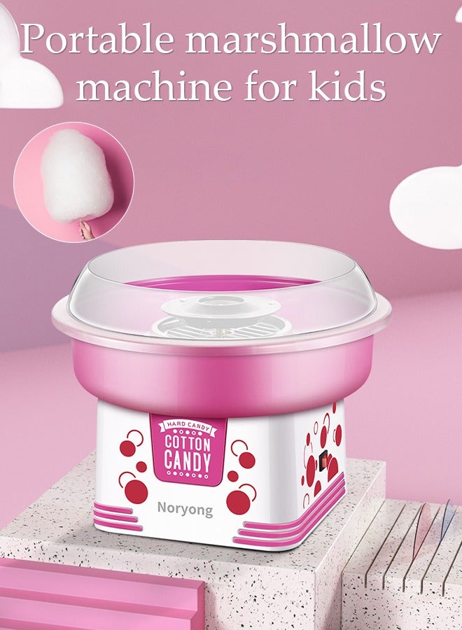 DUNISO Mini electric cotton candy machine, portable cotton candy DIY machine, household non stick children's cotton candy machine, high temperature resistance, with heat dissipation base, suitable for family gatherings and celebrations - Image 2