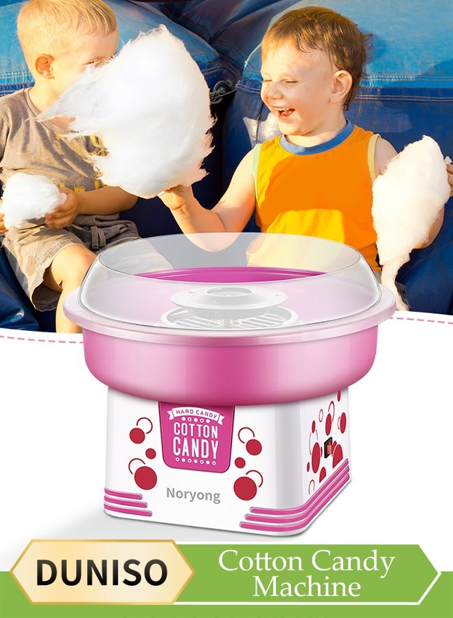 DUNISO Mini electric cotton candy machine, portable cotton candy DIY machine, household non stick children's cotton candy machine, high temperature resistance, with heat dissipation base, suitable for family gatherings and celebrations - Image 1