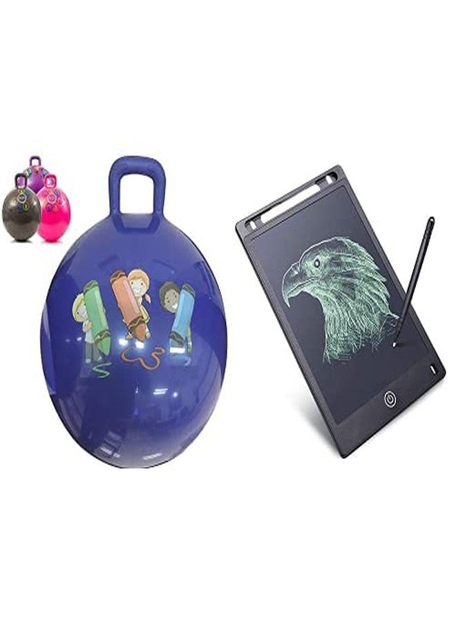 Storio Inflatable Hopper Ball for Kids, Multicolor&Storio Kids Toys LCD Writing Tablet 8.5Inch E-Note Pad Best Birthday Gift for Girls Boys, Multicolor (SC1667) - Image 1