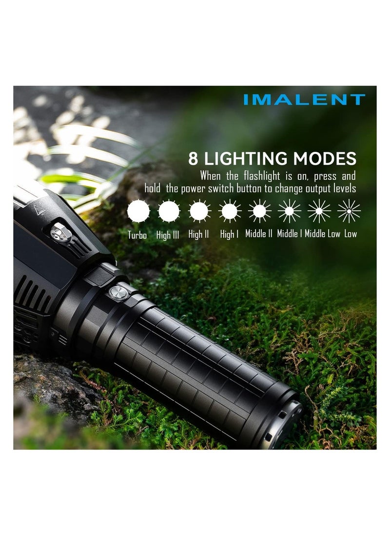 IMALENT - IMALENT MS18 Brightest Flashlight 100,000 Lumens, with 18pcs Cree XHP70 2nd LEDs,Long Throw Up to 1350 Meters Waterproof Powerfull Torch, with OLED Display. - Image 1