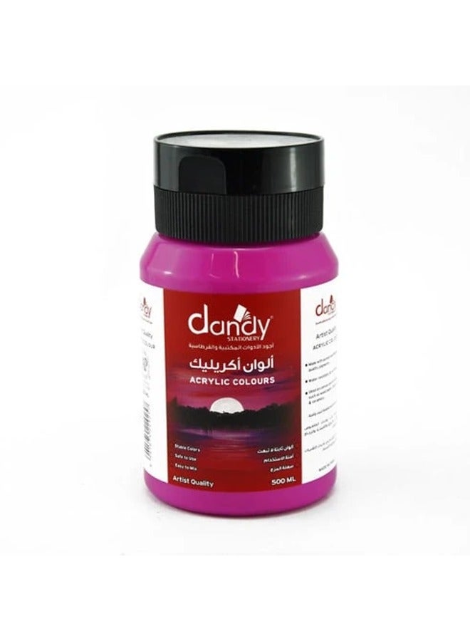 DANDY Pink Acrylic Color 500 Ml Dandy