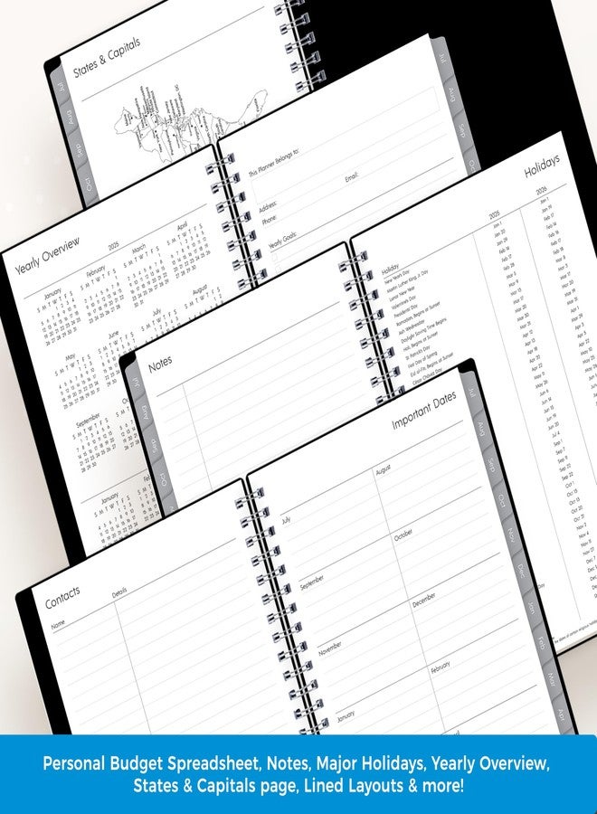 Blue Sky 2025-2026 Weekly and Monthly Academic Year Planner Calendar, July 2025 - June 2026, 5" x 8", Flexible Cover, Wirebound, Laminated Tabs, Enterprise (Enterprise 2025-2026, 5" x 8") - Image 5