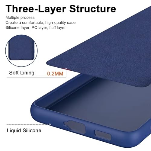 SBMS Silicone Back Cover Case for iQOO 15 5G | Soft Micro-Fibre Lining Inside | Camera Protection Bump | Shockproof Back Cover Case for iQOO 15 5G (Candy Cloth_Blue) - Image 4