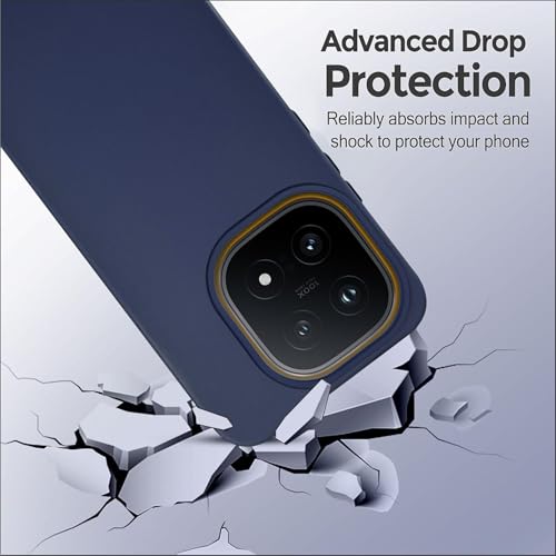 SBMS Silicone Back Cover Case for iQOO 15 5G | Soft Micro-Fibre Lining Inside | Camera Protection Bump | Shockproof Back Cover Case for iQOO 15 5G (Candy Cloth_Blue) - Image 3