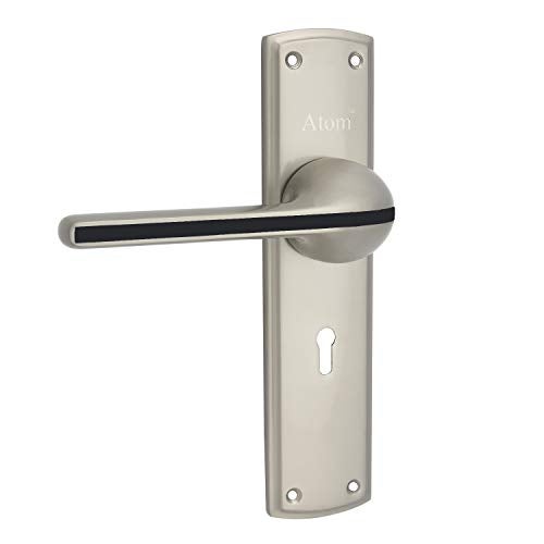 Atom Heavy Duty Mortise Door Lock for Bedroom, Living Room, Main Door, Silver Satin Finish | 3 Keys | 6 Lever Double Stage Lockset for House Hotel Office(O39KY) - Image 4
