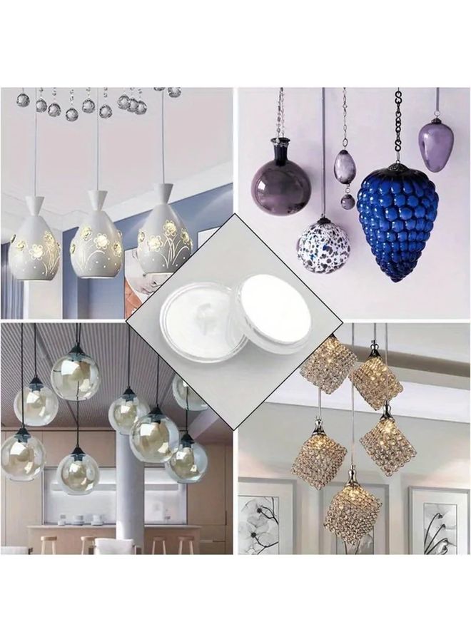 25pcs Transparent Self Adhesive Ceiling Hooks Rust Resistant Strong Hanging Wall Storage - Image 4