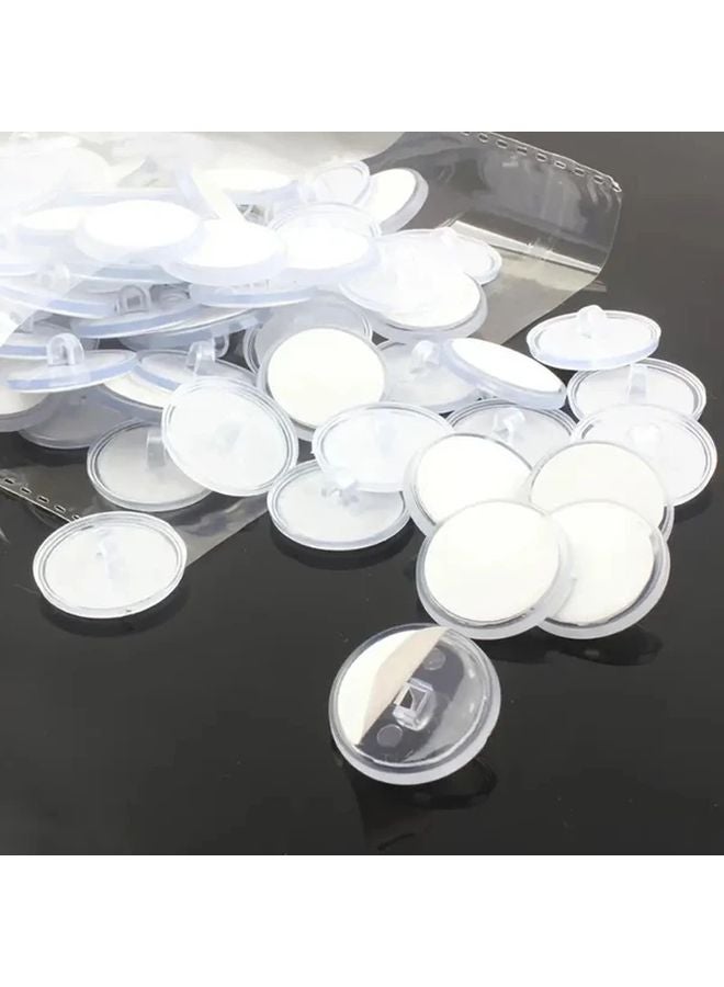 25pcs Transparent Self Adhesive Ceiling Hooks Rust Resistant Strong Hanging Wall Storage - Image 5