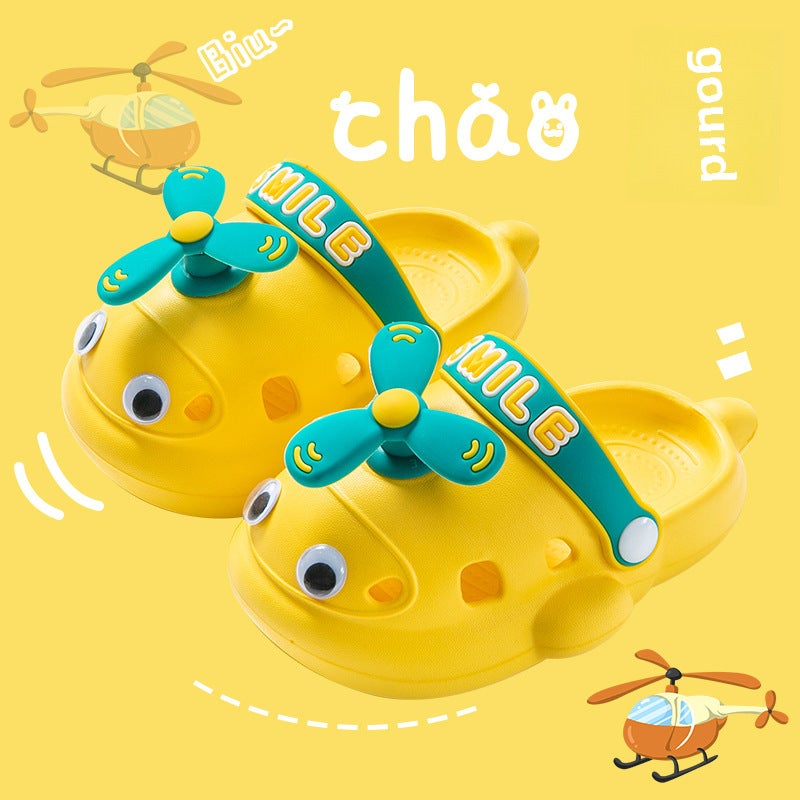 Kids EVA Clogs Summer Slip-Resistant Toddlers Sandals026 Aircraft [Yellow]] 026 Aircraft [Yellow]] 