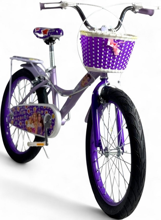 فلاش دراجة اطفال بناتي من فلاش لون موف - مقاس 20 من 8 سنوات ل 12 سنوات - الوكيل الرسمية في مصر المنتج GTG TOYS - Image 4