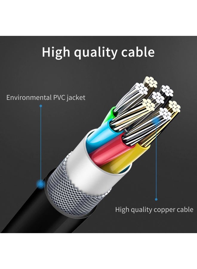 Poyiccot RCA Splitter - Male to Male Cable, Y Splitter 1 to 2 RCA Male Stereo Audio Subwoofer Cable - 25cm/10inch - Image 5