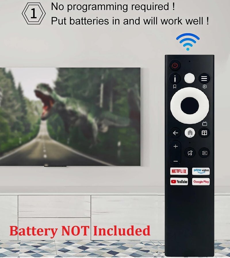 ALERHA متوافق مع جهاز التحكم عن بعد الذكي من كوكيا قوقل مناسب لتلفزيون QLED UHD FHD Full HD Ready 4K بدون أوامر صوتية ومساعد قوقل - Image 5