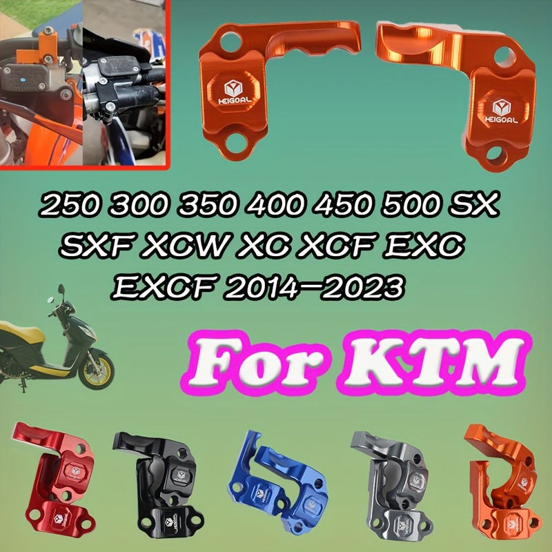 لدى KTM 250 300 350 400 450 500 SX SXF XCW XC XCF EXC EXCF 2014-2023 واقي الأسطوانة الرئيسية من سبائك الألومنيوم باللون الرمادي - Image 1